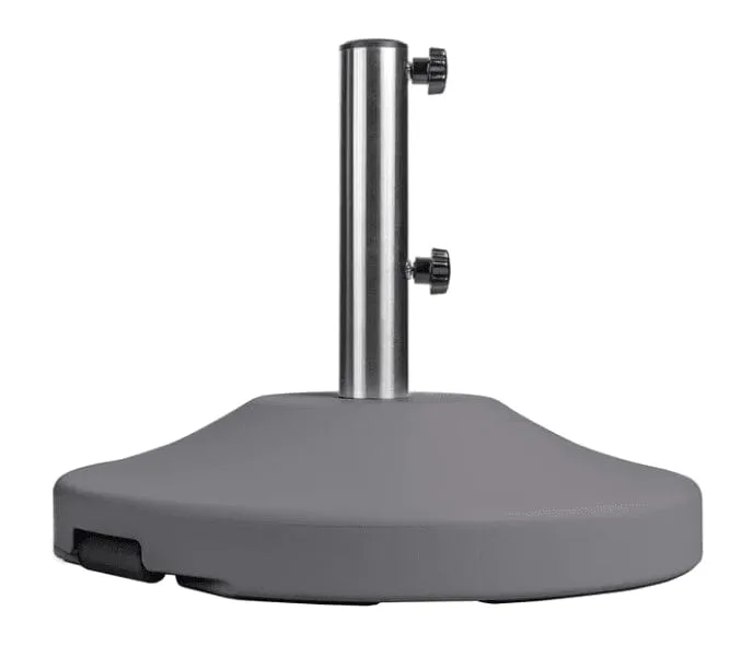 80 lb Cement Filled Umbrella Base with Wheel - Image 3