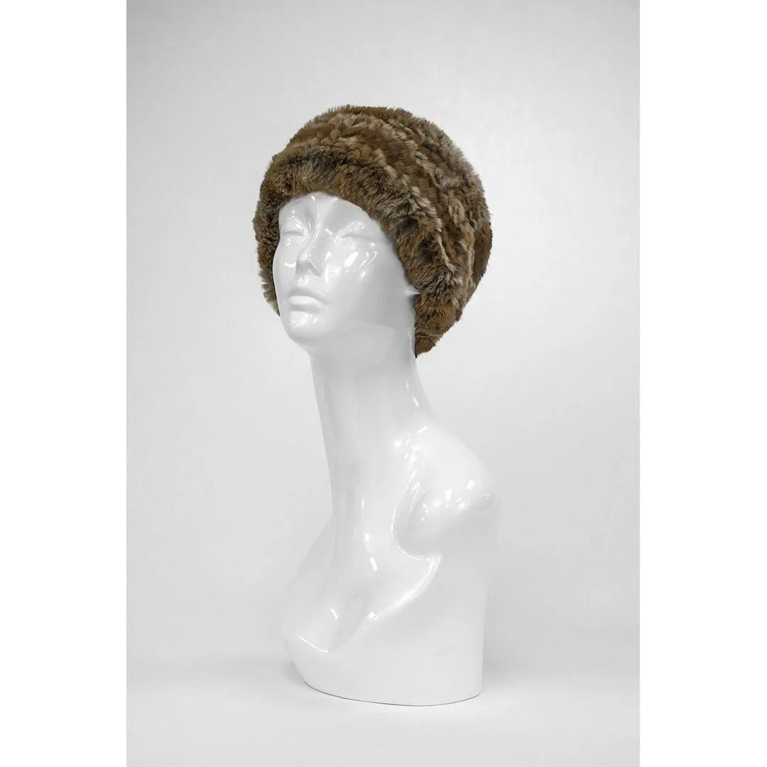 Mitchie's Matchings Women's Stretchy Knitted Rabbit Fur Headband - Image 2