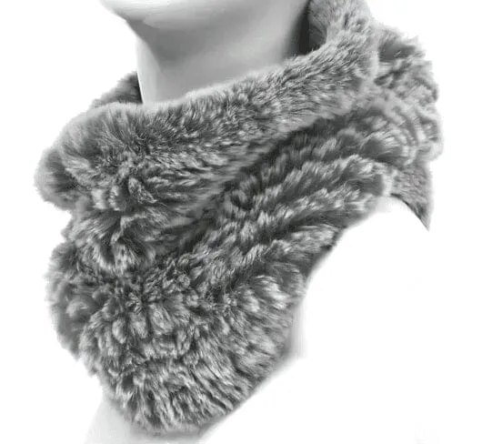 Mitchie's Matchings Women's Rabbit Knit Neckwarmer - Image 2