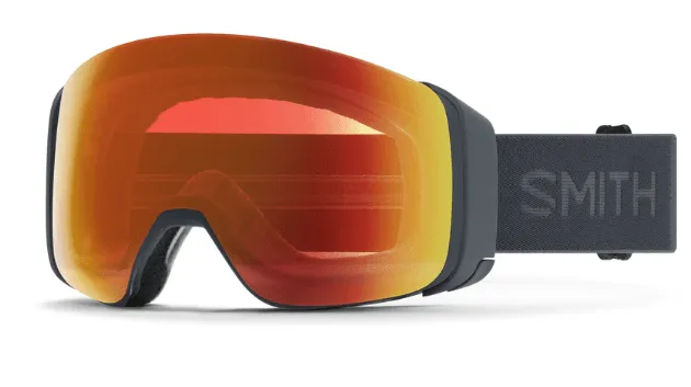 Smith 4D Mag Goggles - Slate with Choma Pop Everyday Red Mirror Lens