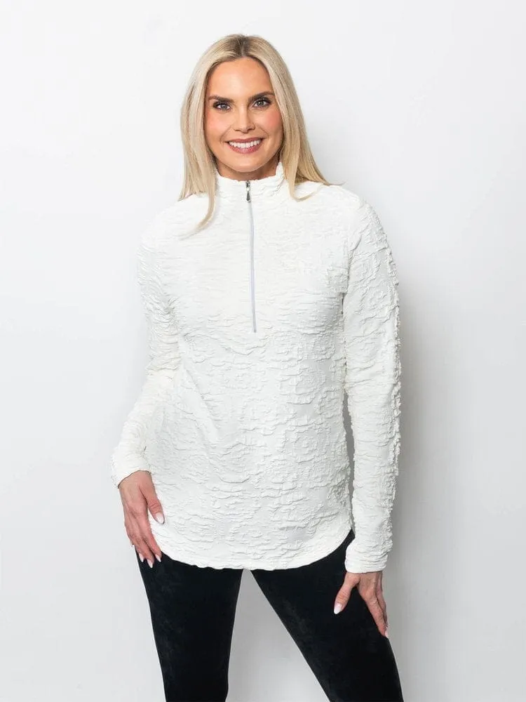 Snoskins Womens Wavy Blister 1/4 Zip T-Neck